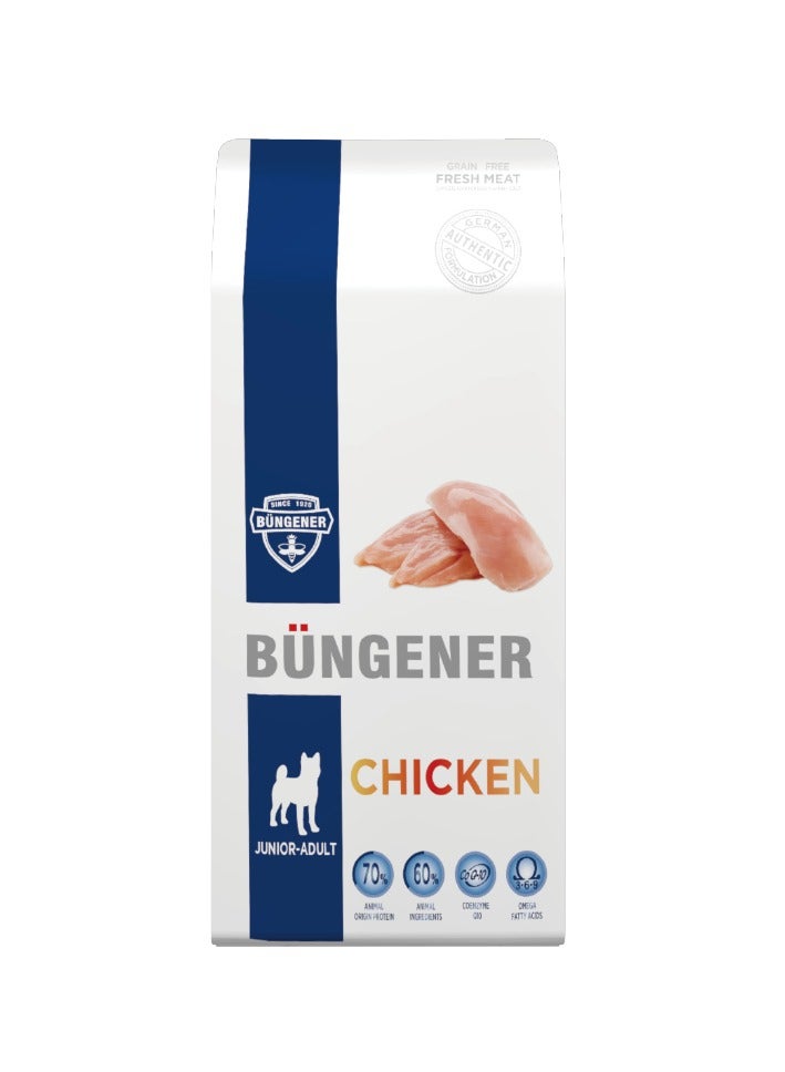 FRESH MEAT GRAIN FREE DOG FOOD CHICKEN FLAVOR 12KG JUNIOR TO ADULT