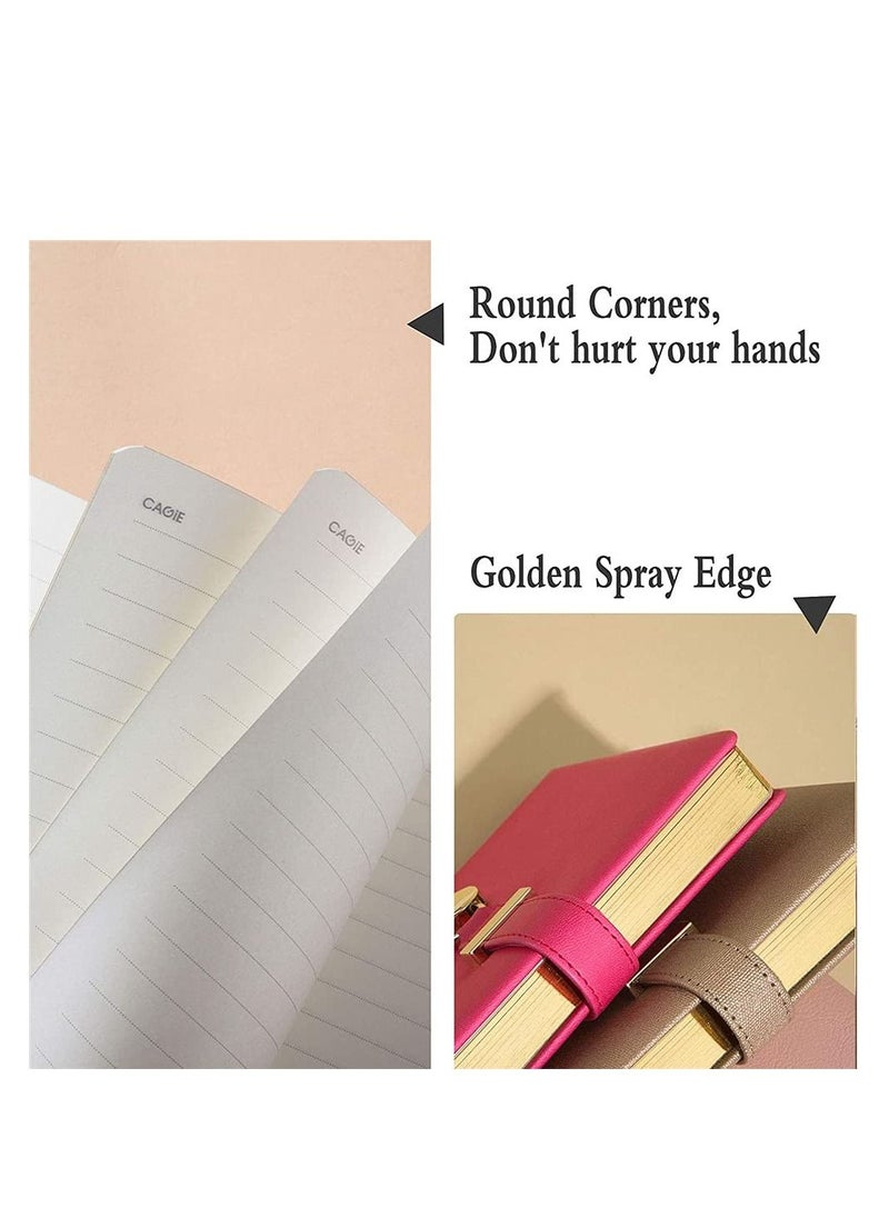 SYOSI - Heart-Shaped Lock Diary with Key, Leather Journal Diary with Lock for Girls, B6 Cute Locking Journals for Kids, Made of Animal-Friendly Leather, 5.3 x 7 Inch - Image 1