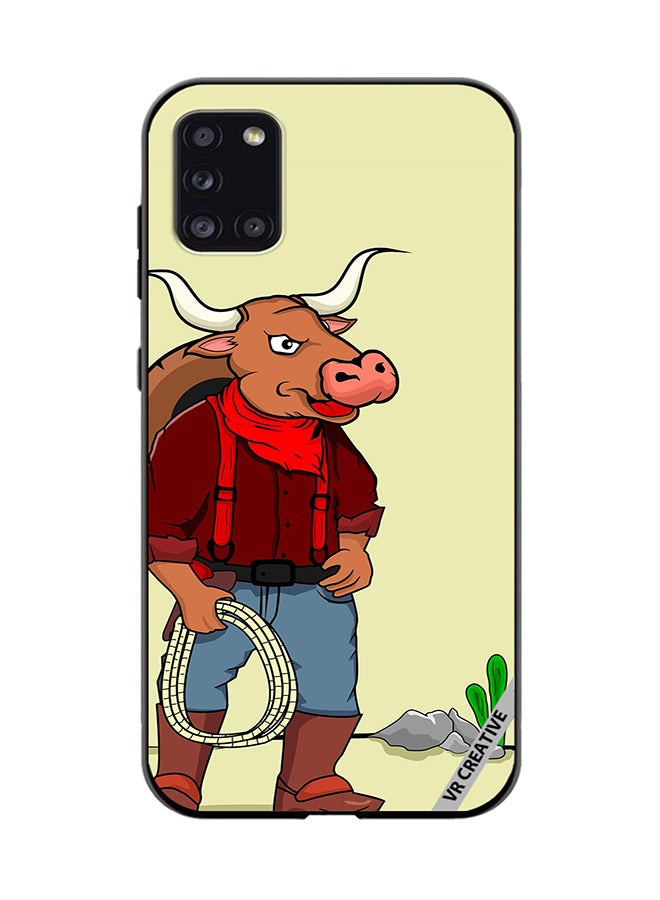 VR CREATIVE Protective Case Cover For Samsung Galaxy A31 Taurus Man Design Multicolour - Image 1