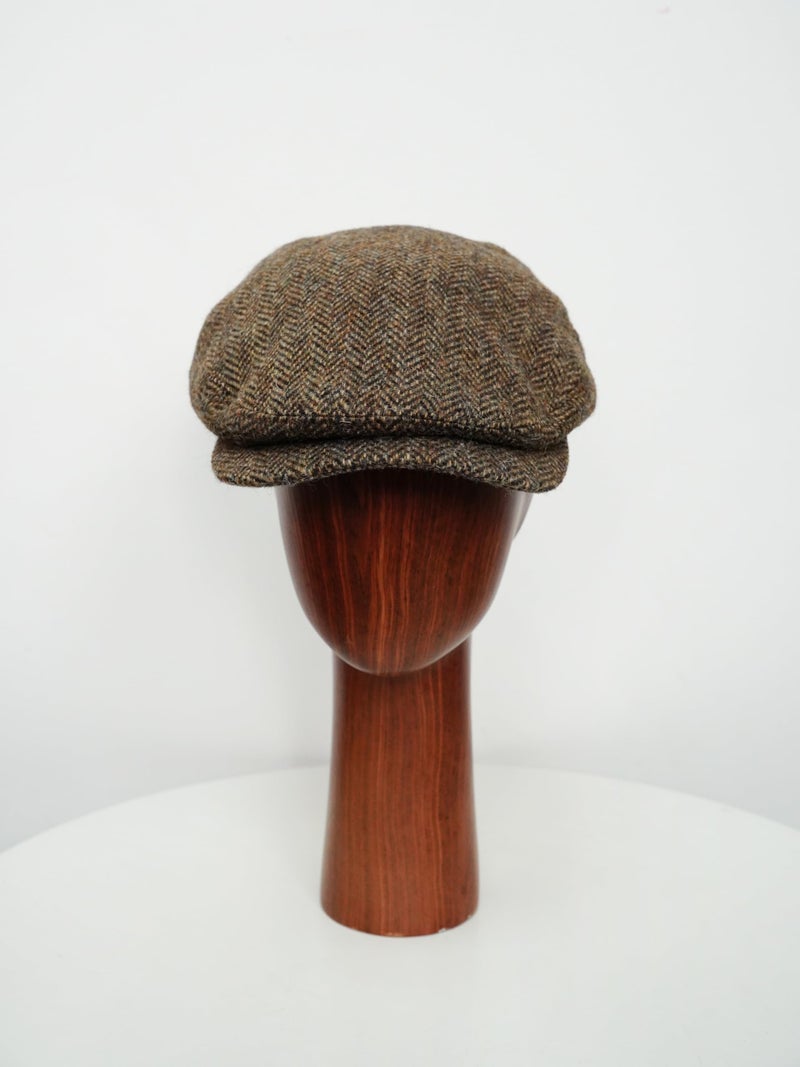 TAILORMAP Harris Tweed Newsboy Cap 100% Wool Flat Cap for Men (59CMï¼ŒUS Size 7 3/8) - Image 3