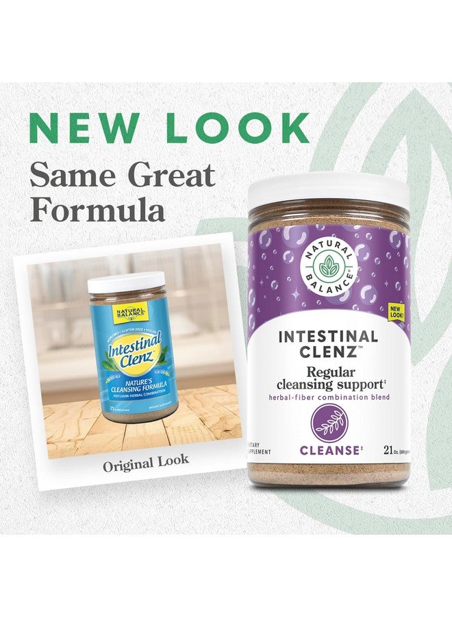Natural Balance Intestinal Clenz Psyllium Herbal Cleansing Powder Healthy Digestion, Detox & Regularity Supplement No Gluten 21oz, 120 Serv. - Image 2