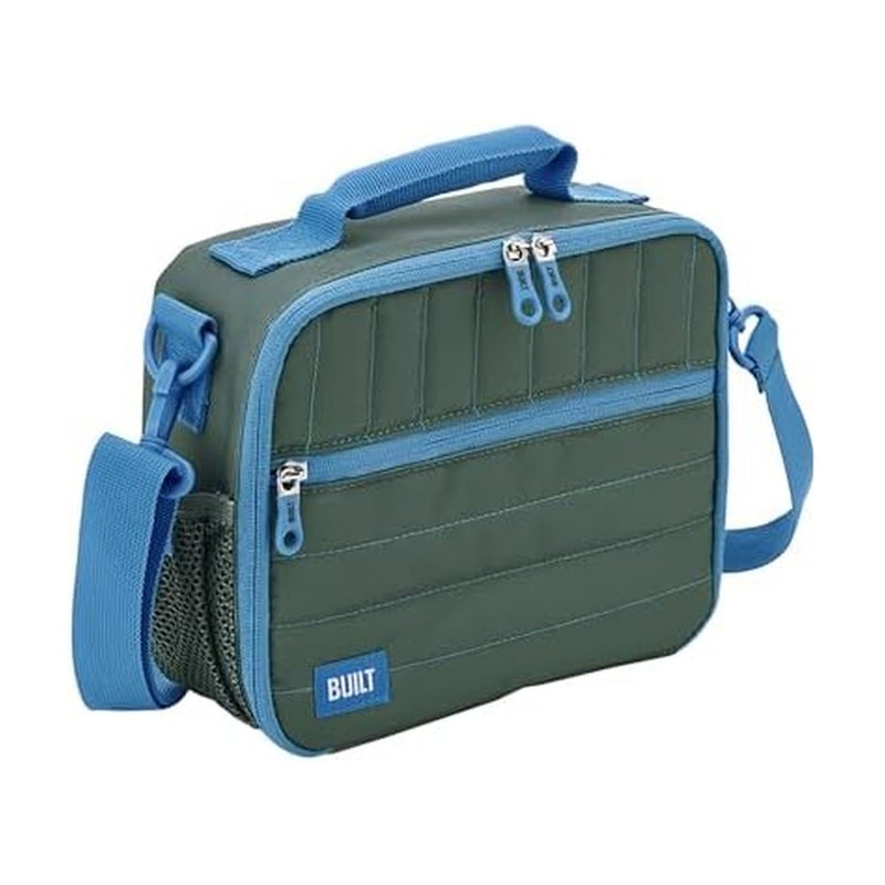 Built Puffer Waterresistant Polyester Lunch Box Lightweight Insulated and Reusable with Detachable Adjustable Strap Forest Green - Image 2