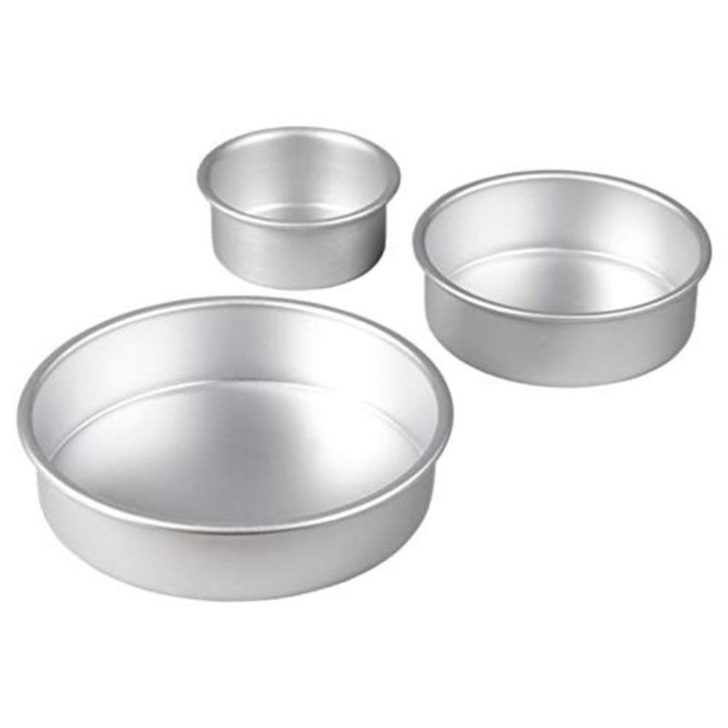 طقم مقلاة مستديرة من ويلتون، فضي، wt-2105-0472، 3 قطع - Image 1