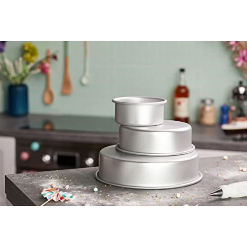 طقم مقلاة مستديرة من ويلتون، فضي، wt-2105-0472، 3 قطع - Image 5