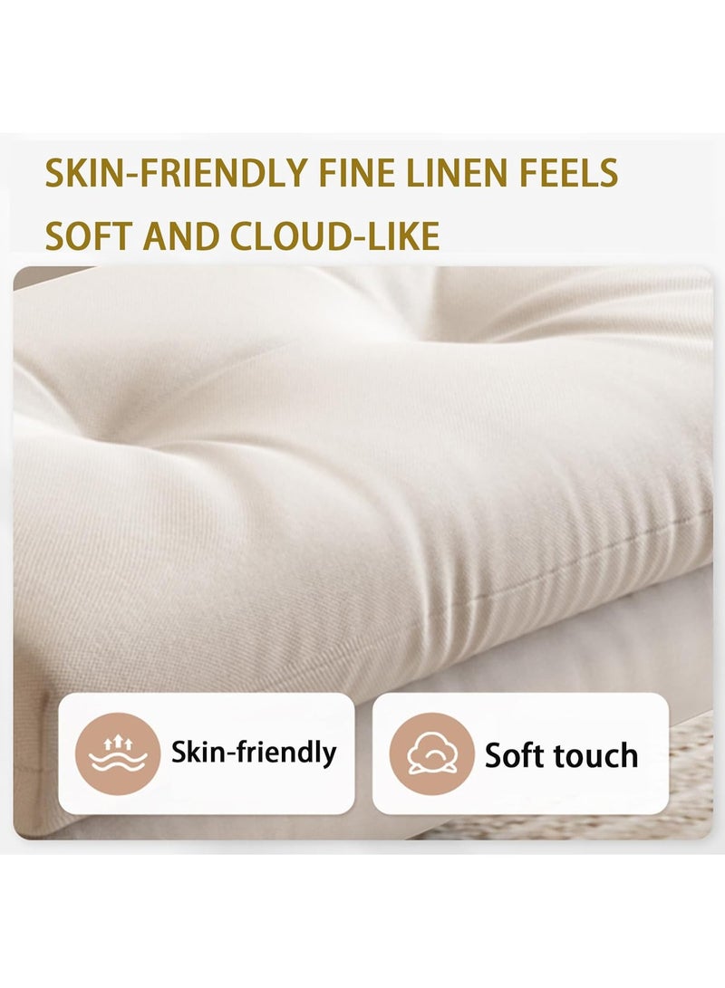 والالا مسند قدم خشبي متعدد الوظائف، مسند قدم عثماني، مسند قدم تحت المكتب، مقعد مسند متدرج، كرسي منزلي مع وسادة مسند قدم ناعمة قابلة للإزالة مع وسادة من طبقتين، أرجل كرسي للمنزل والمكتب - Image 2