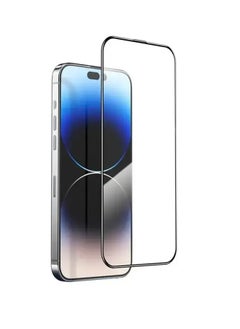 HEXABEX iPhone 15 Pro Screen Protector High Quality Tempered Glass Screen Protector for iPhone 15 Pro 6.1" Black/Clear  - Image 1