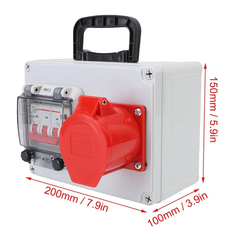 صندوق توزيع صناعي محمول بمقبض مقاوم للصدمات لمستودع موقع بناء مصنع - Image 4