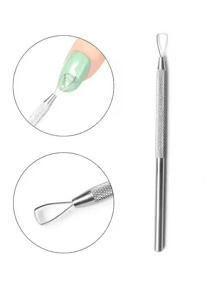 Goolsky Stainless Steel Nail Peeler Nail Art Polish UV Gel Remover Triangle Stick Rod Pusher Nail Art Tool For Manicure And Pedicure  - Image 5