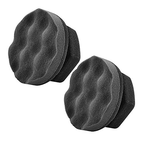 IPELY 2 Pack Large Tire Shine Applicator Pad, Durable and Reusable Hex-Grip Tire Dressing Applicator Pad for Applying Tire Shine - Image 1