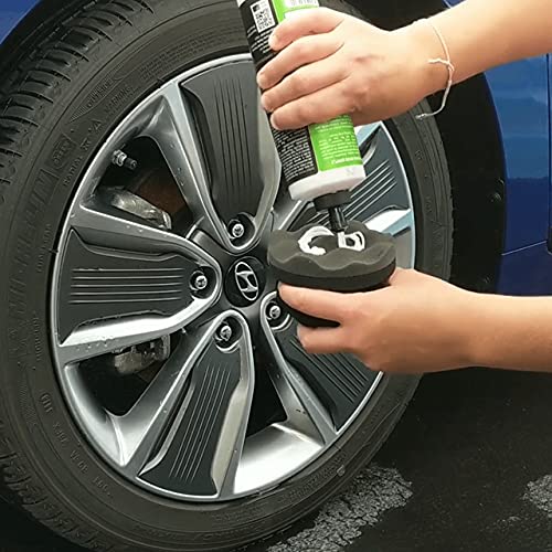 IPELY 2 Pack Large Tire Shine Applicator Pad, Durable and Reusable Hex-Grip Tire Dressing Applicator Pad for Applying Tire Shine - Image 3