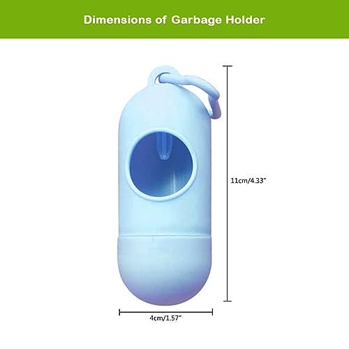 Safe-O-Kid Baby Disposable Diaper Bags with Dispenser – Leak-Proof & Odor Control, Unscented, Multipurpose Trash Bags for Diapers/Nappies, 1 Box with 15 Packets & Removable Capsule Holder (Blue) - Image 3