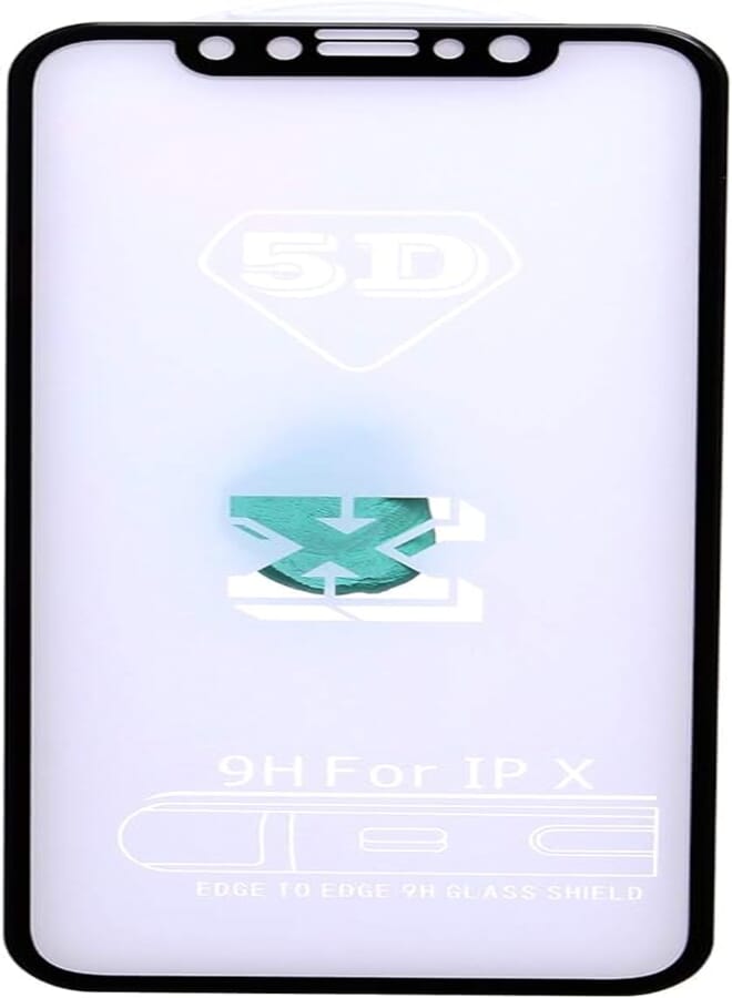 5D Screen Protector for Apple iPhone X - Black