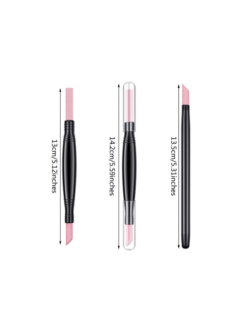 Y&D Pumice Stone Nail File, Sanding File Cuticle Remover Stick Double-Headed Polishing Pen for Household Beauty Salon Fingernail Toenail Peeling Dead Skin Repairing (6 Pieces)  - Image 3