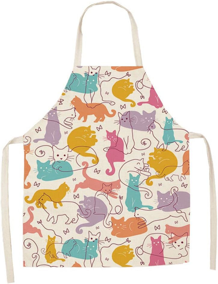Cat Apron - Cute Cooking Apron for Men and Women, Ideal for Baking, Gardening, and Parties - Image 1