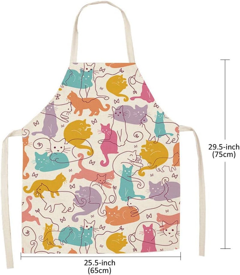 Cat Apron - Cute Cooking Apron for Men and Women, Ideal for Baking, Gardening, and Parties - Image 3