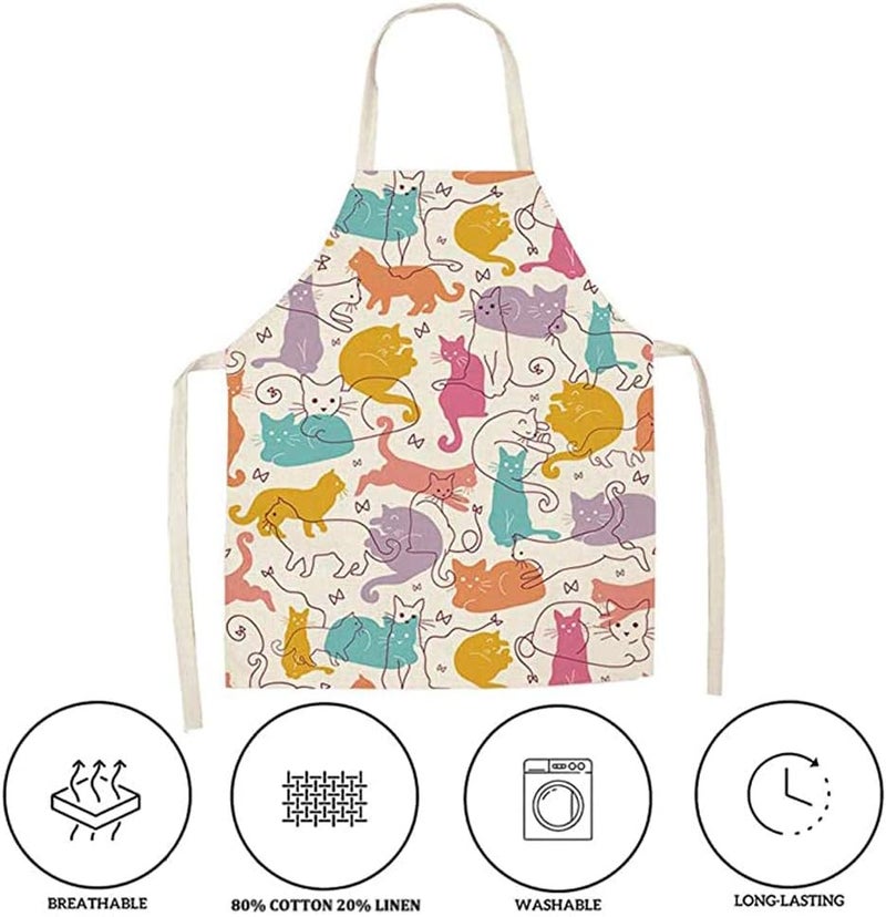 Cat Apron - Cute Cooking Apron for Men and Women, Ideal for Baking, Gardening, and Parties - Image 5