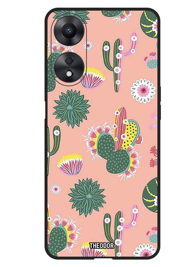 Theodor Protective Case Anti Scratch Shock Proof Bumper Cover For Oppo F23 5G Cactus - Image 1