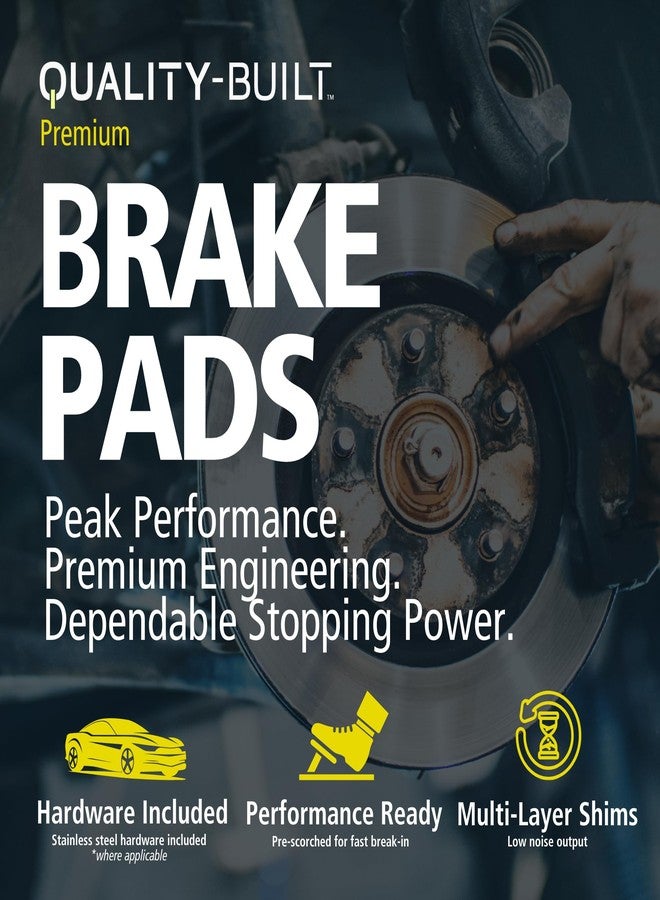 QUALITY-BUILT Premium Ceramic Rear Brake Pads (1001-1114C) Replacement for 2005-2023 Subaru (BRZ/Crosstrek/Forester/Impreza/Legacy/Outback/WRX/XV/XV Crosstrek) - Image 4