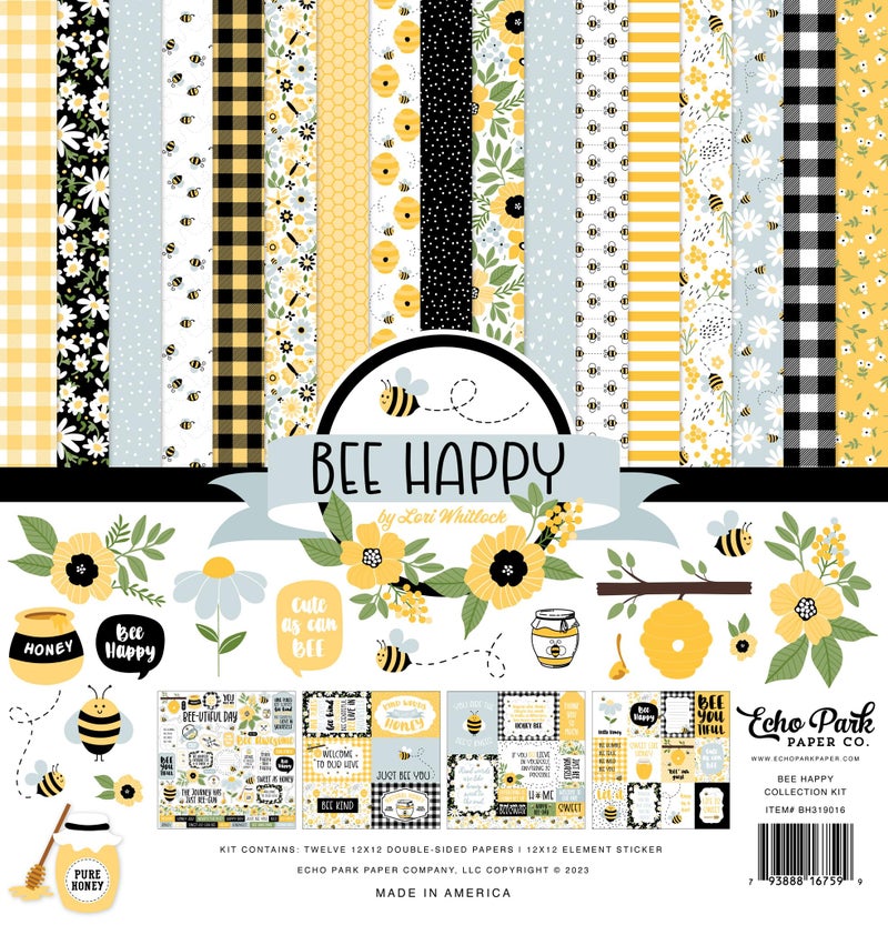 Echo Park Paper Echo Park Collection Kit 12X12 Bee Happy - Image 2