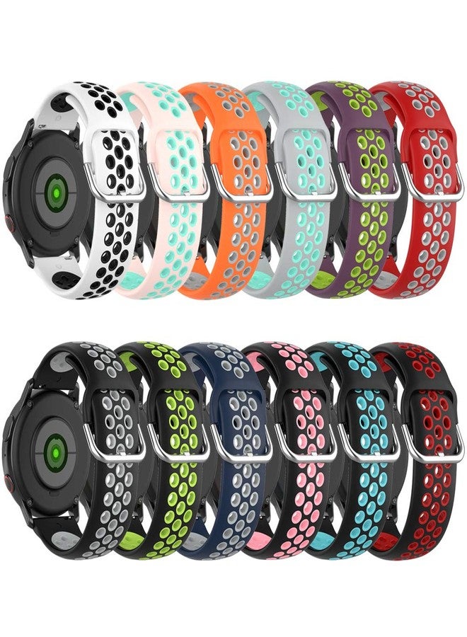 QGHXO سوار QGHXO قابل للتهوية لساعات Amazfit GTS 4/4 Mini/3/2/2e/ GTR Mini/GTR 42mm/Active، سوار سيليكون ناعم بديل لساعات Amazfit Bip 3/3 Pro/U Pro/S lite/Lite/S/U - Image 1