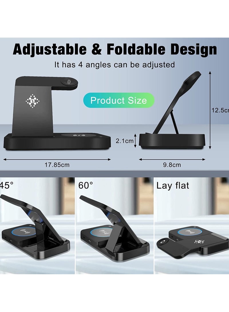 General Wireless Charging Station for Samsung 4 in 1 Wireless Charger Dock Stand for Samsung Galaxy Z Flip 4/3 Z Fold S22/S20 Ultra/Note 20 Galaxy Watch 5 Pro/5/4/3  - Image 5