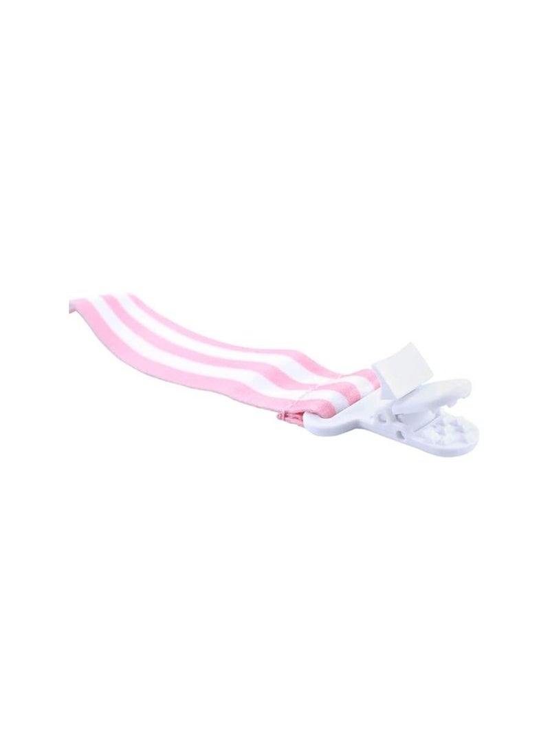 Pixie Pacifier Holder Pink Stripe Print (Pack Of 2) - Image 2