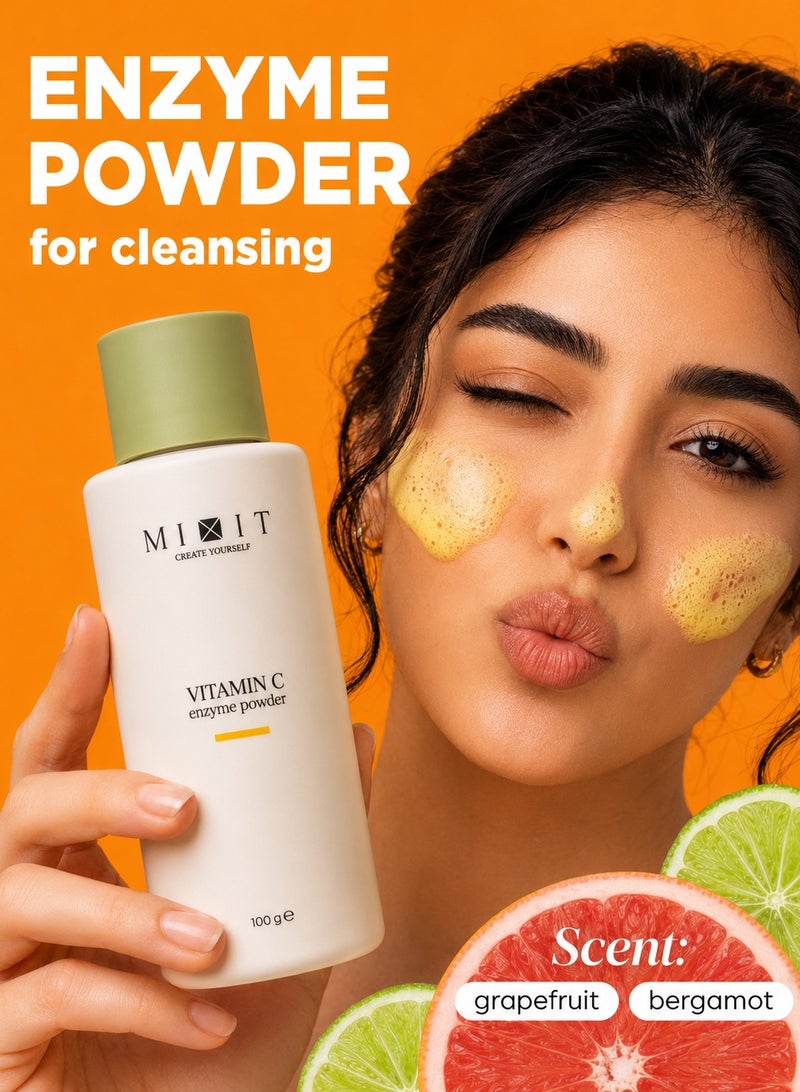 Mixit بودرة إنزيمية بفيتامين سي لإشراقة البشرة 100 جم - Image 2