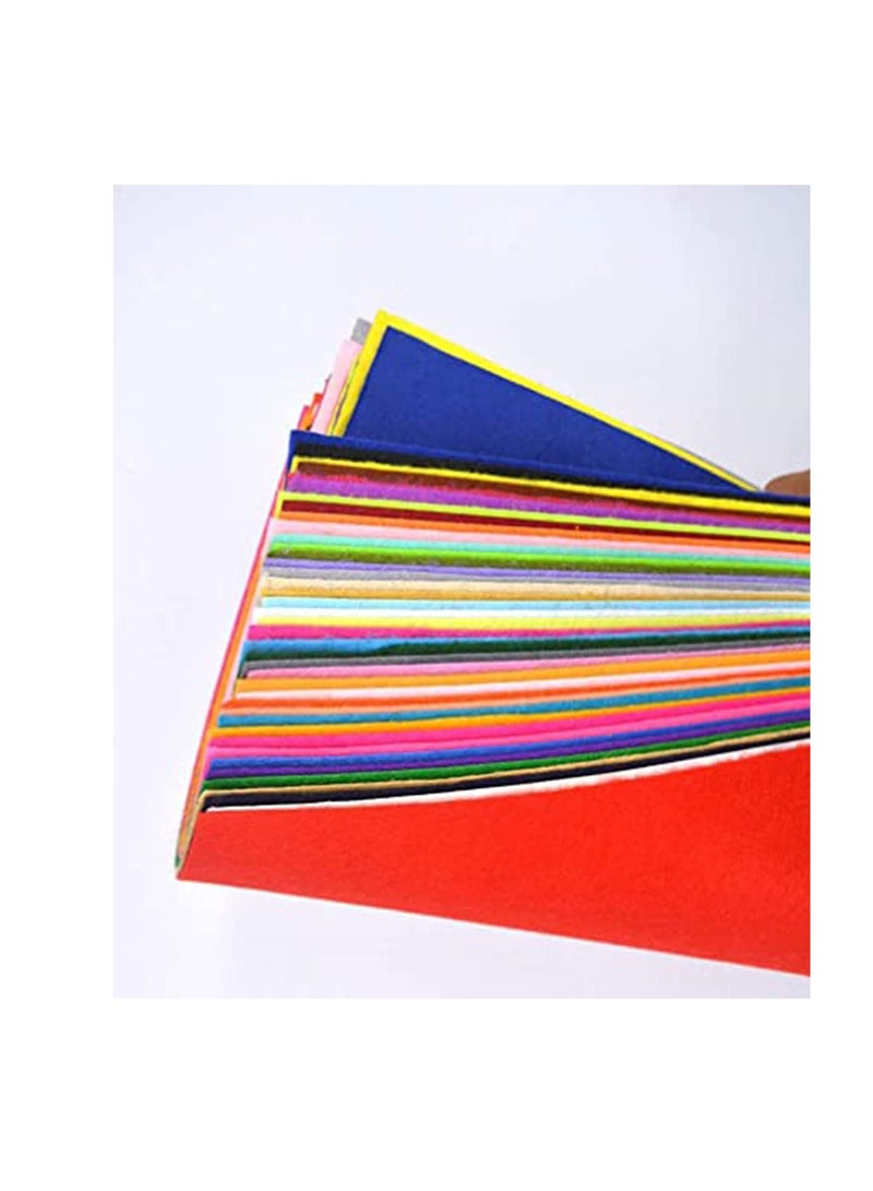 Zikra Felt Fabric Sheets, Arts Crafts Assorted Colors Squares Textile Fabrics DIY Craftwork for Felt Flowers Felt Coasters Felt Jewelry Felt Stickers 40pcs - Image 5