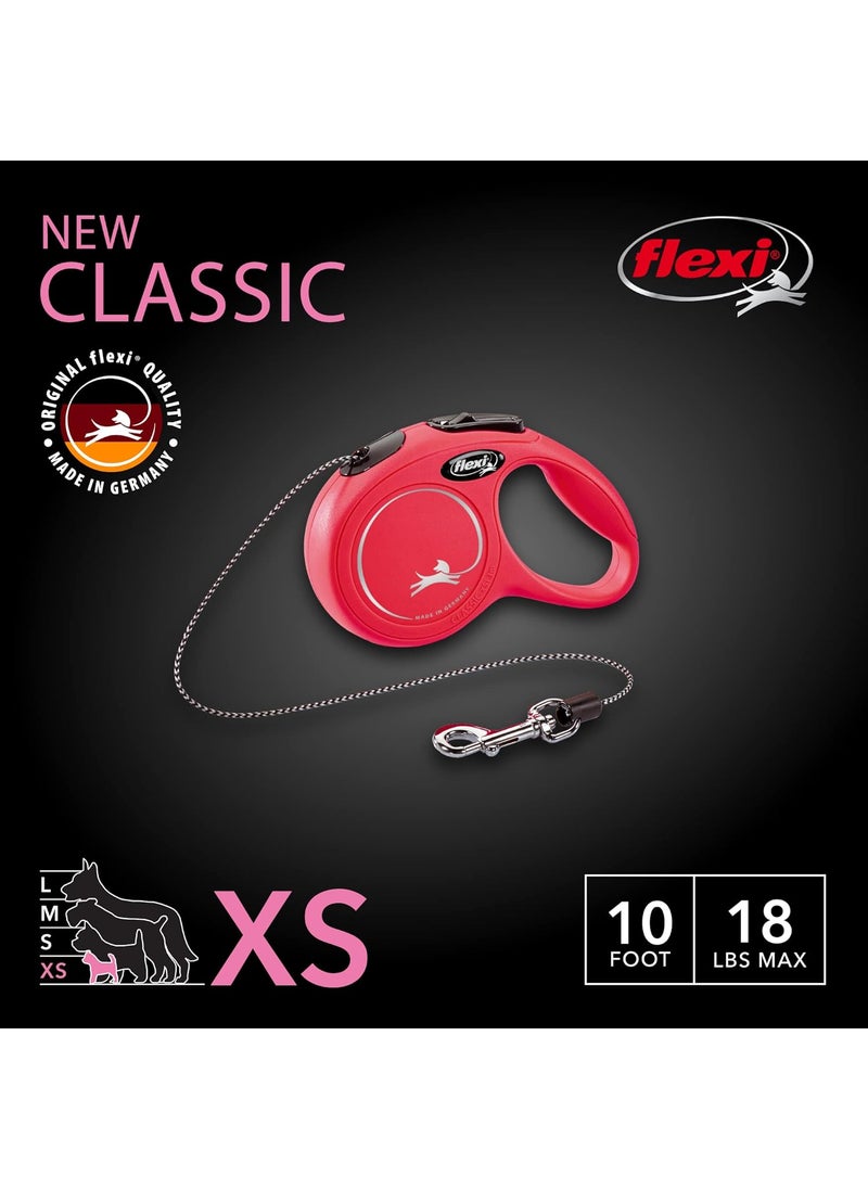 Flexi Flexi New Classic Retractable Dog Leash Cord 10 ft Extra Small Red  - Image 2