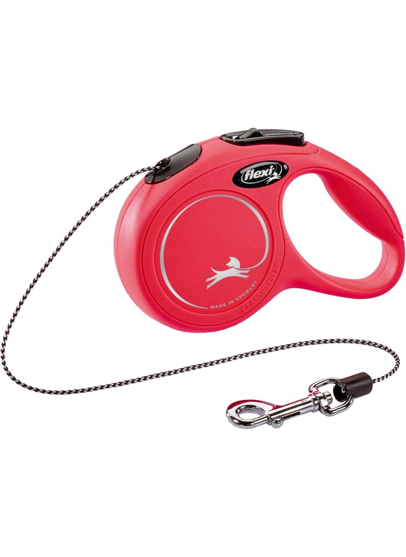 Flexi Flexi New Classic Retractable Dog Leash Cord 10 ft Extra Small Red  - Image 1