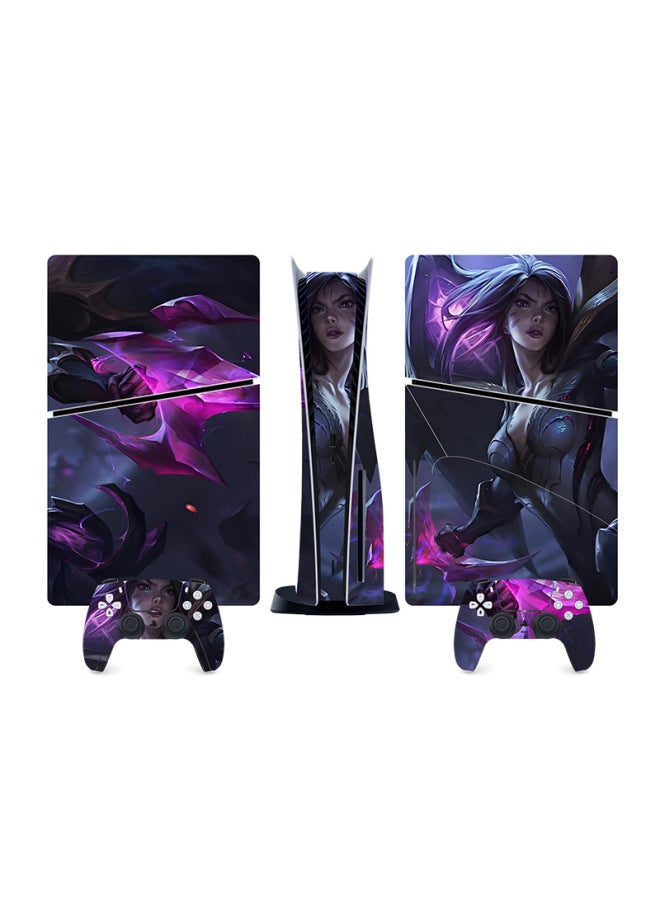 Suitable For Sony PS5 Game Sticker Optical Drive Version Protective Film Game Pattern Series Full Set Of Sticker Film-Color:PS5SlimDiscQT-18322 - Image 2