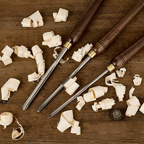 IMOTECHOM 3-Pieces HSS Bowl Gough Lathe Chisel Set Wood Turning Tools with Wooden Box, 1/4-Inches, 3/8-Inches and 1/2-Inches - Image 5