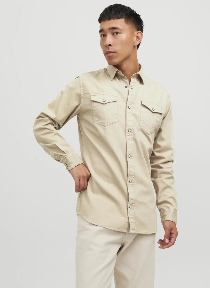 جاك اند جونز Casual Long Sleeve Shirt