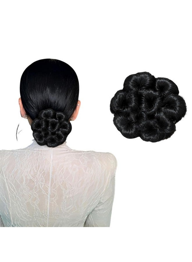 BLUSHIA Natural Black Juda Bun Fashion Rubber Band Dory Panja For Women - Image 1