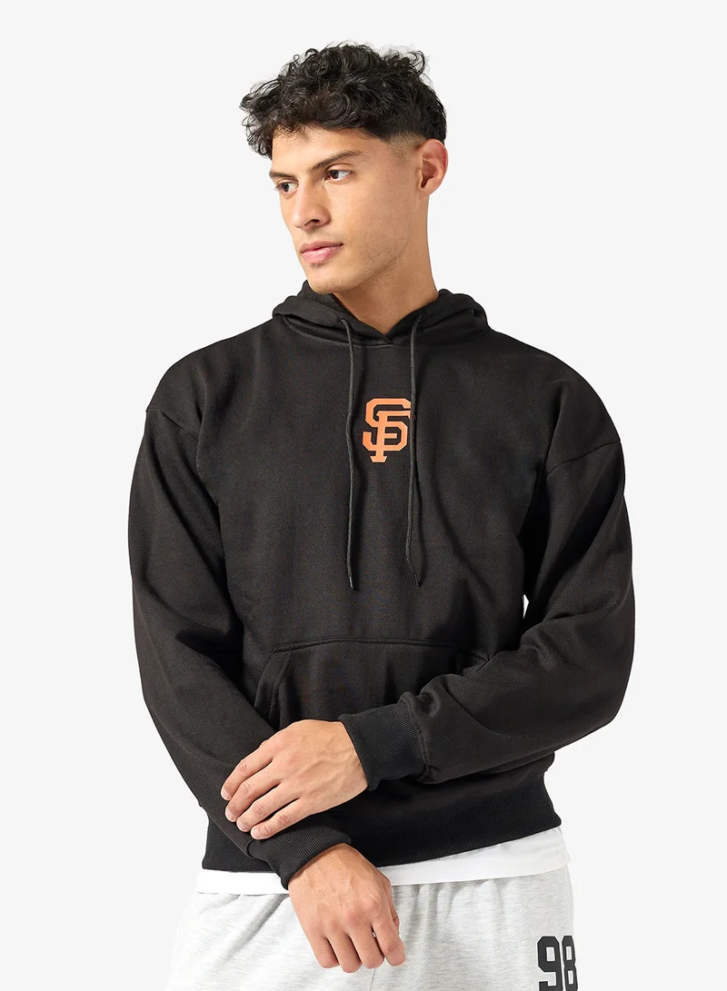 Seventy Five Basics Graphic Print Hoodie