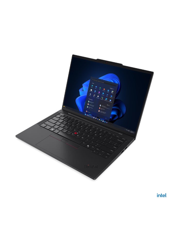 Lenovo ThinkPad T14s Gen 6 Business Laptop, 14" WUXGA IPS Display, Intel Core Ultra 7 255U, 16GB LPDDR5x RAM, 1TB SSD, Intel Graphics, Backlit English/Arabic Keyboard, Windows 11 Pro black - Image 2