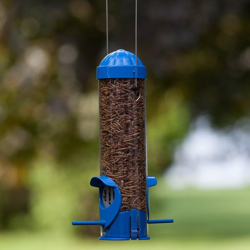 Perky-Pet Mealworm Bird Feeder,Blue - Image 2