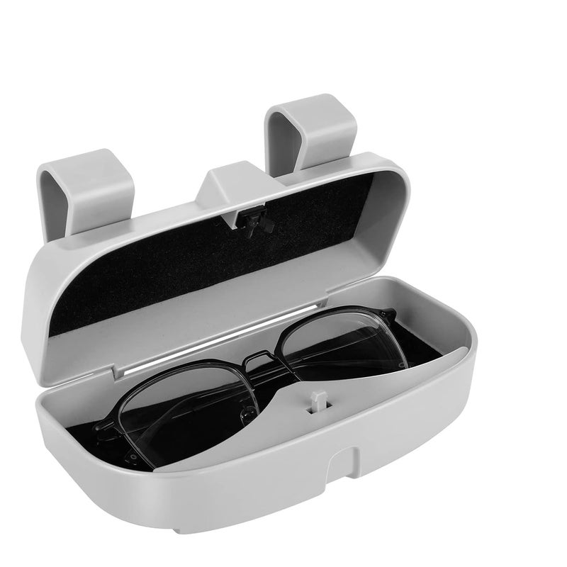 AARUX Universal Car Visor Sunglasses Case Holder, Plastic Eyeglasses Clip Storage Case Holder Organizer, Sun Visor with Hidden Magnetic Car Sunglasses Organizer Suit for All The Vehicle Models - Image 1