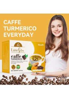 NUGEN Turmeric Coffee With Turmeric Powder, Glutathione Yeast,Fish Collagen 10 Bags  - Image 1