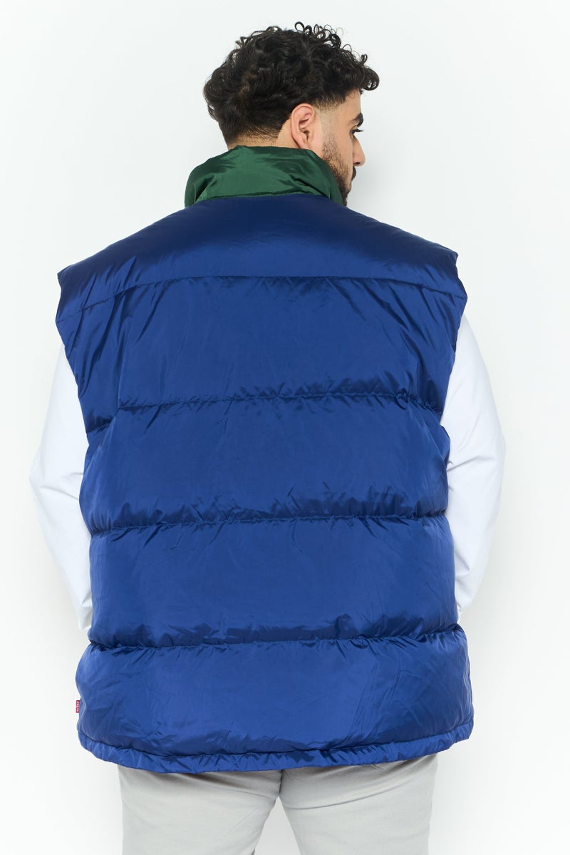 Levi's Men Colrblock Puffer Vest, Navy - Image 4