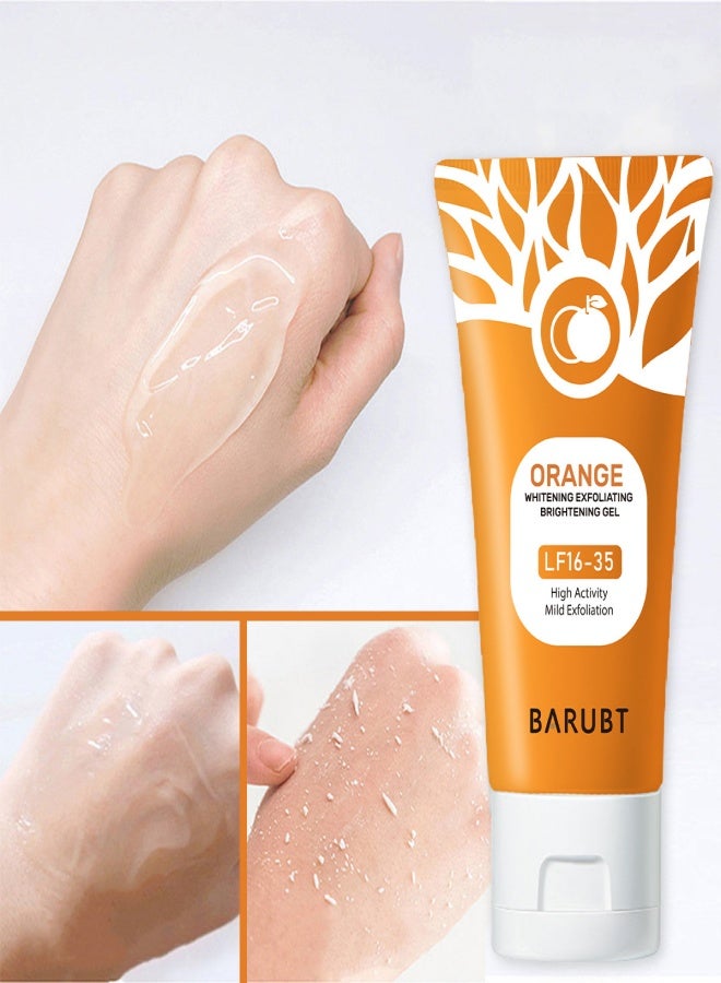 BARUBT Orange Enzyme Exfoliating Gel, suitable for deep cleansing, moisturizing, gentle mud scrubbing to remove dead skin on the face - Image 5