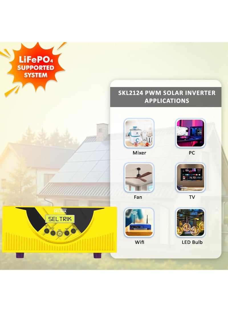SELTRIK Seltrik 1100VA 12V PWM Solar Inverter with LiFePO4 Compatible Digital Display for Your Home and Business use  - Image 4