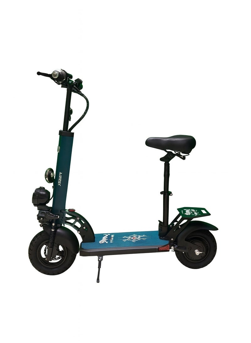 Aster A1S Electric Scooter – 48V 13Ah Battery, 2000W Motor, 30–40 km Speed, 25–30 km Range, Big Digital Display, Front Light, Side Lights, Disc Brakes, Dual Suspension, With Seat - Image 1