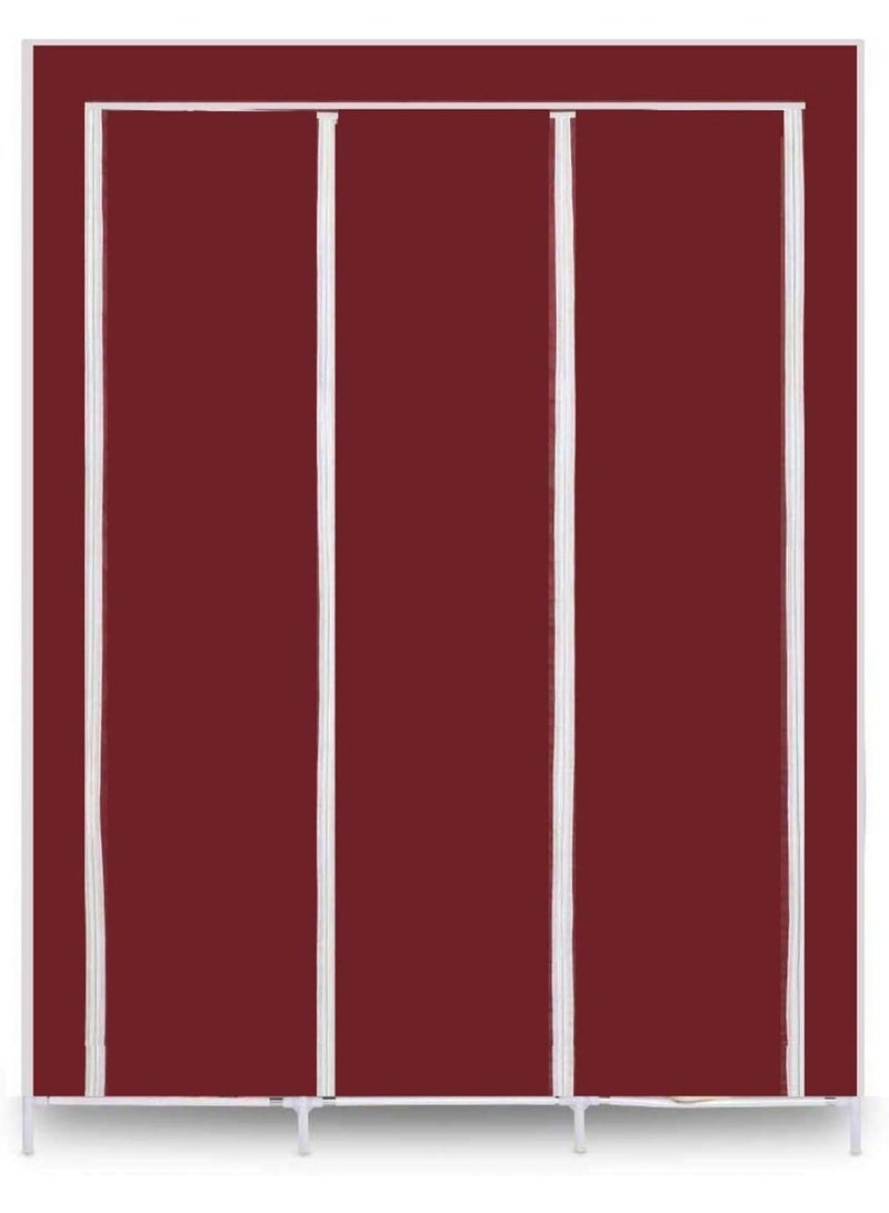 DubaiGallery Stylish Portable Wardrobe Closet Model 88130 Featuring Organized Storage Sections Hanging Space Strong Frame Lightweight Design Perfect for Bedroom Use and Efficient Space Management Solution - Image 3