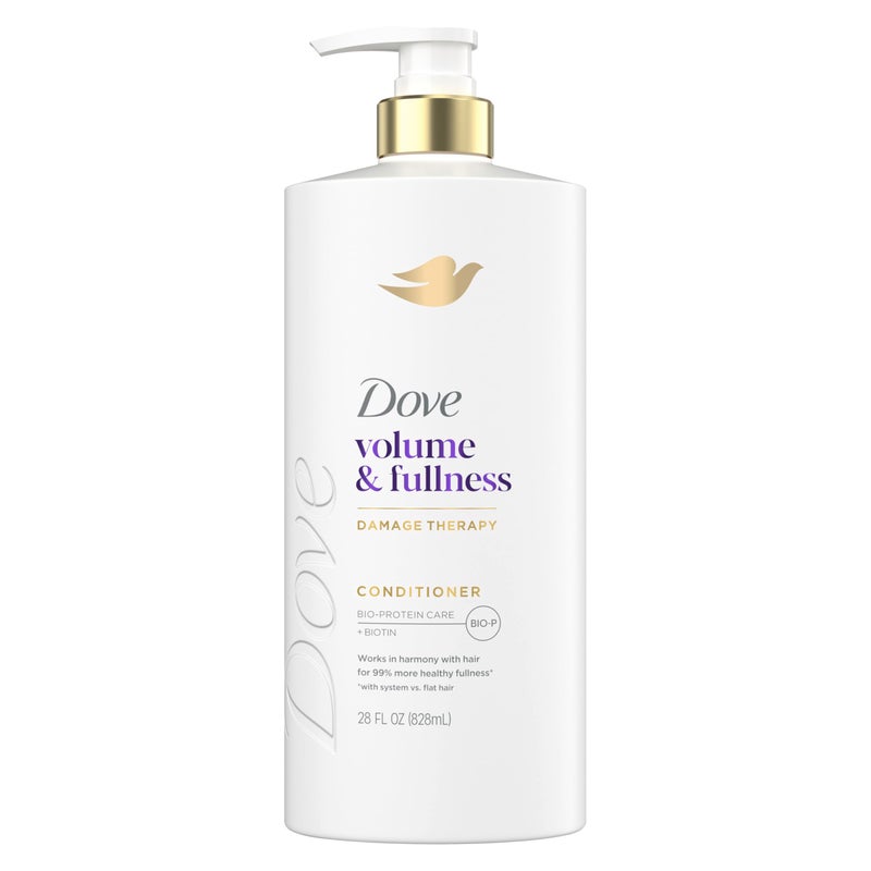 Dove Conditioner Volume & Fullness for Fine, Thin Hair with Bio-Protein Care Technology and Biotin 28 Fl Oz - Image 1