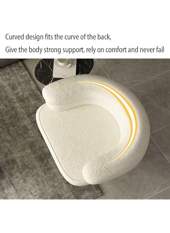 JOMILA Single Seater Sofa Armchair Lazy Susan Sun Chair for Living Room Bedroom Apartment Balcony Washable Small  - Image 3