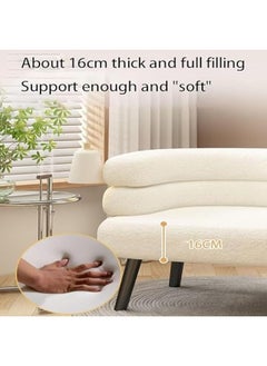 JOMILA Single Seater Sofa Armchair Lazy Susan Sun Chair for Living Room Bedroom Apartment Balcony Washable Small  - Image 4