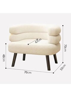 JOMILA Single Seater Sofa Armchair Lazy Susan Sun Chair for Living Room Bedroom Apartment Balcony Washable Small  - Image 2