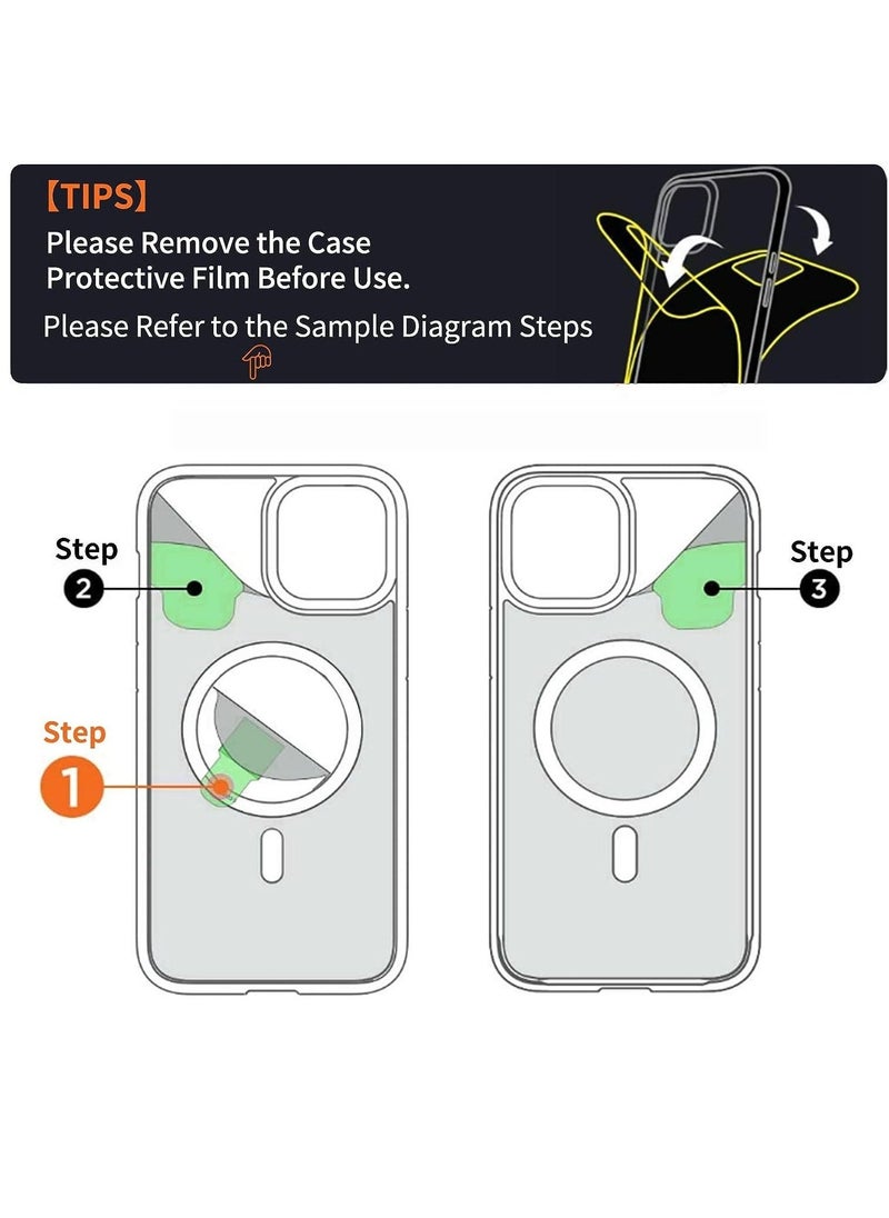 Raxoom - iPhone 13 Pro Max Case Clear Magsafe Slim Cover, Ultra-Thin Shockproof and Anti-Yellow Transparent Protective Cover Compatible for Apple iPhone 13 Pro Max 6.7 inch - Black - Image 1