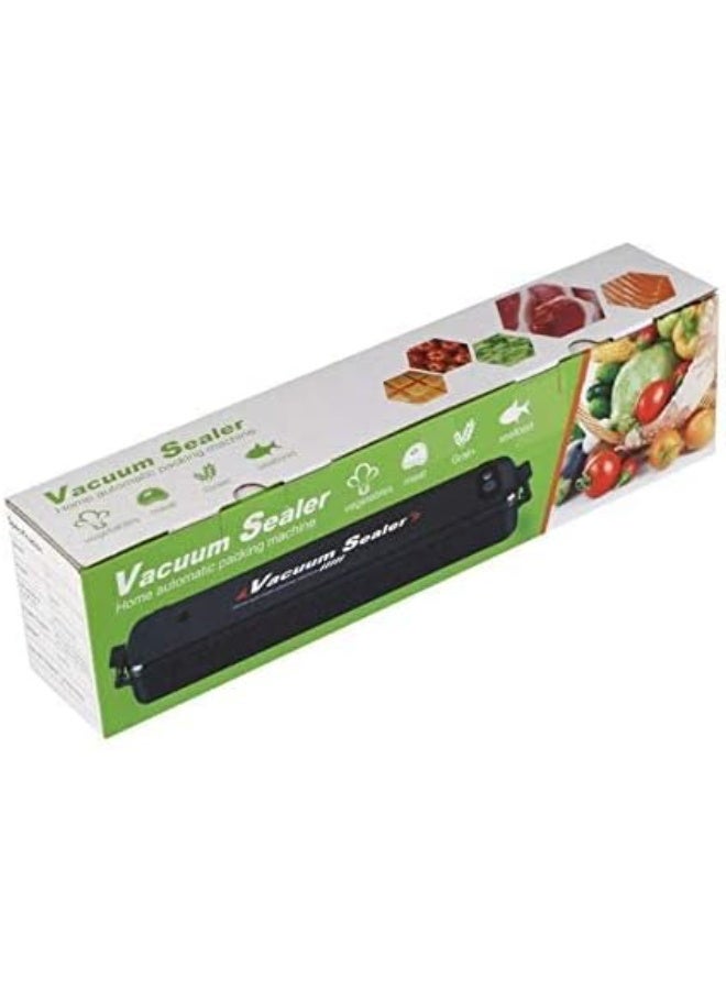 آلات غلق الفراغ، آلة حفظ الطعام أوتوماتيكيًا لتعبئة الأطعمة الجافة والرطبة، نظام غلق الهواء المفرغ من الهواء للحفاظ على النضارة، لون أسود آمن مع 15 كيس غلق 546-8552 - Image 3